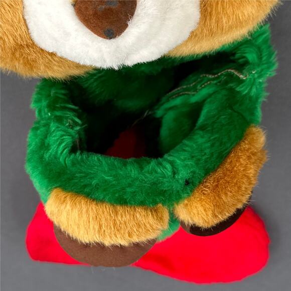 Reindeer Christmas Stocking 21" Plush 3D Cabincore Cottagecore Rustic Deer Head - Picture 8 of 15